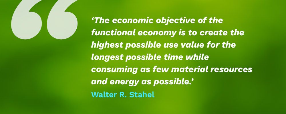 A quote by Walter R. Stahel on circular economy